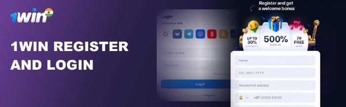 1win login and registration in India