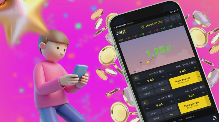1win crash game JetX on mobile in India