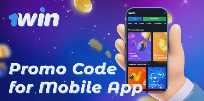 1win promo code on the Mobile App